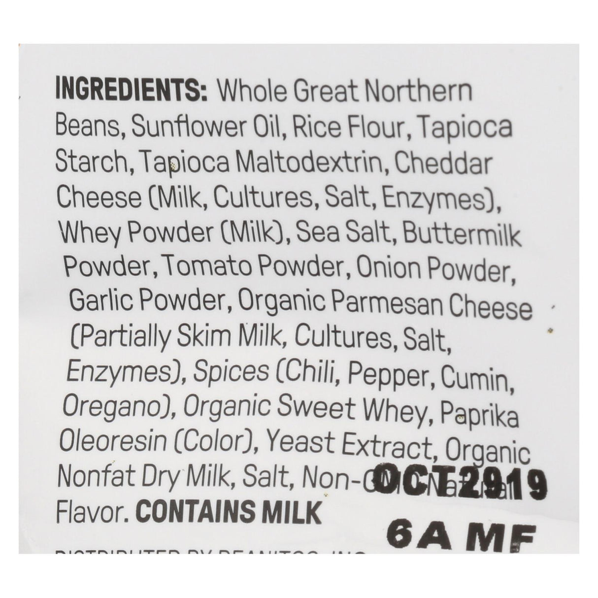 Beanitos White Bean Chips Nacho Nation, 4.5 Oz. Pack of 6 - Cozy Farm