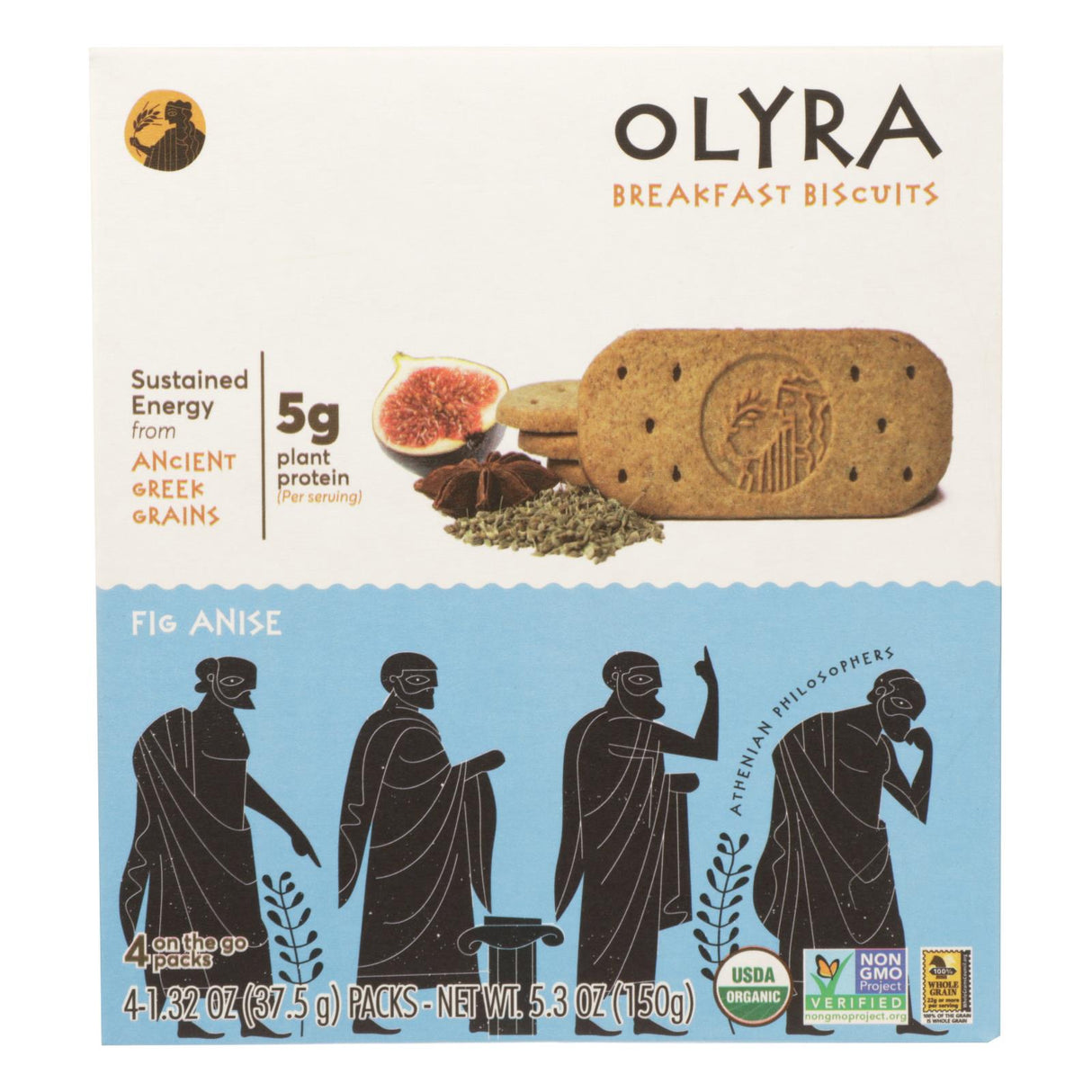 Olyra Fig Anise Biscuits | Pack of 6 | 5.3 Oz Each - Cozy Farm
