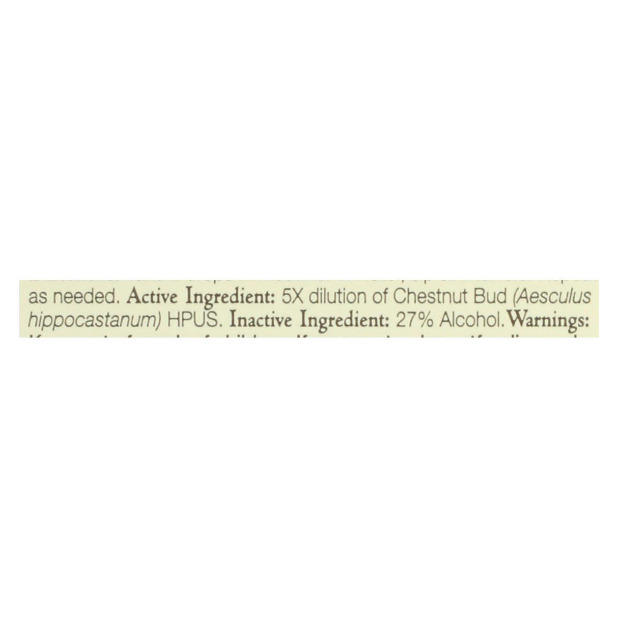 Bach Flower Remedies Essences Chestnut Bud - 0.7 Fl Oz: Emotional Growth & Learning from Past Mistakes - Cozy Farm