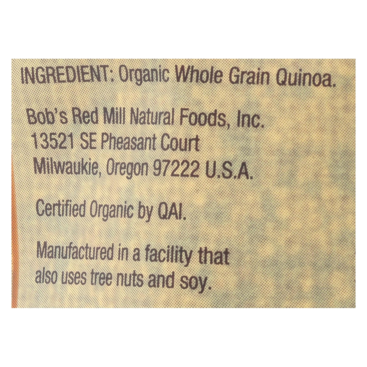Bob's Red Mill -Organic Whole Grain Tri-color Quinoa (Pack of 4 - 26 Oz.) - Cozy Farm