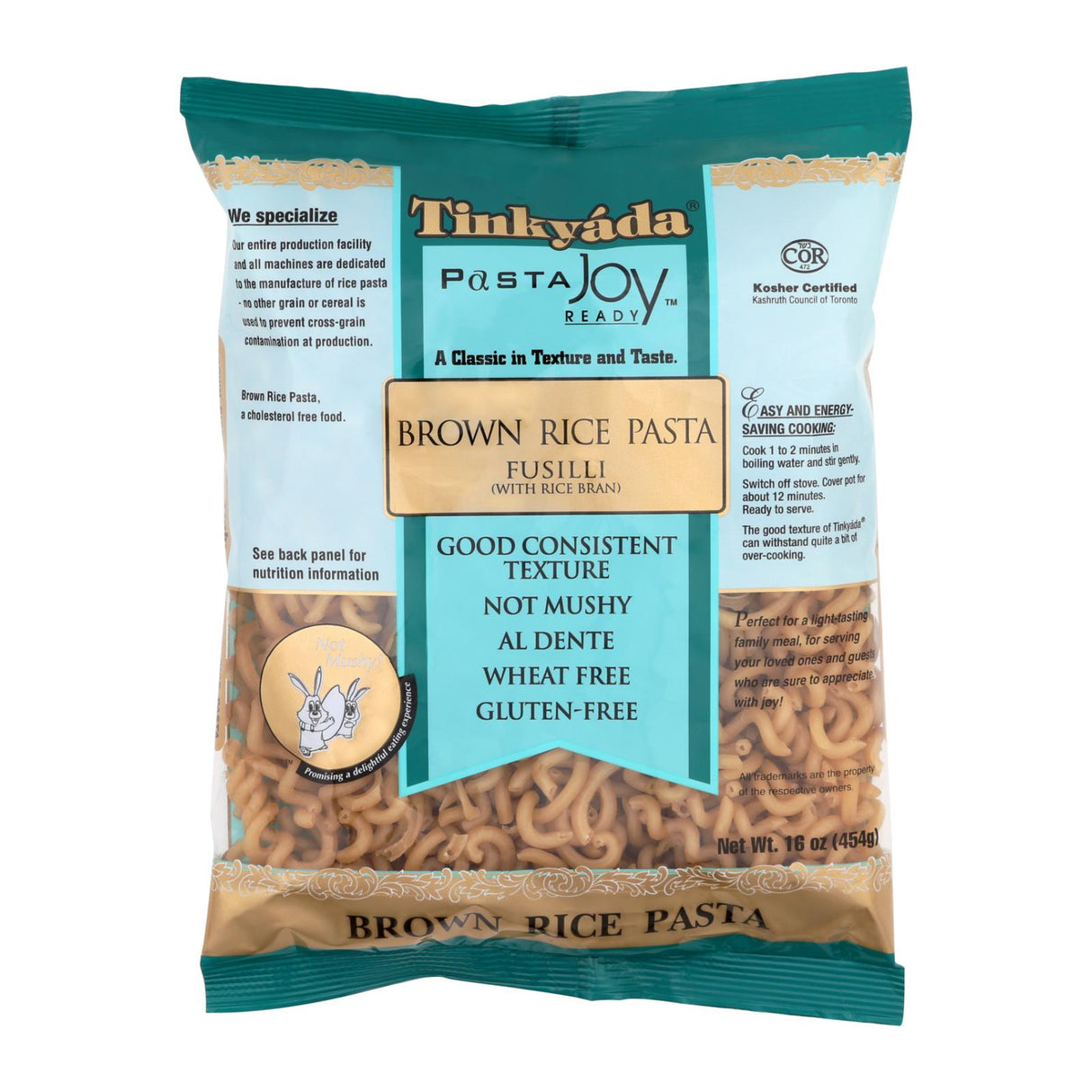 Tinkyada Brown Rice Fusilli Pasta Multi-Pack (16 Oz. Each) - Cozy Farm