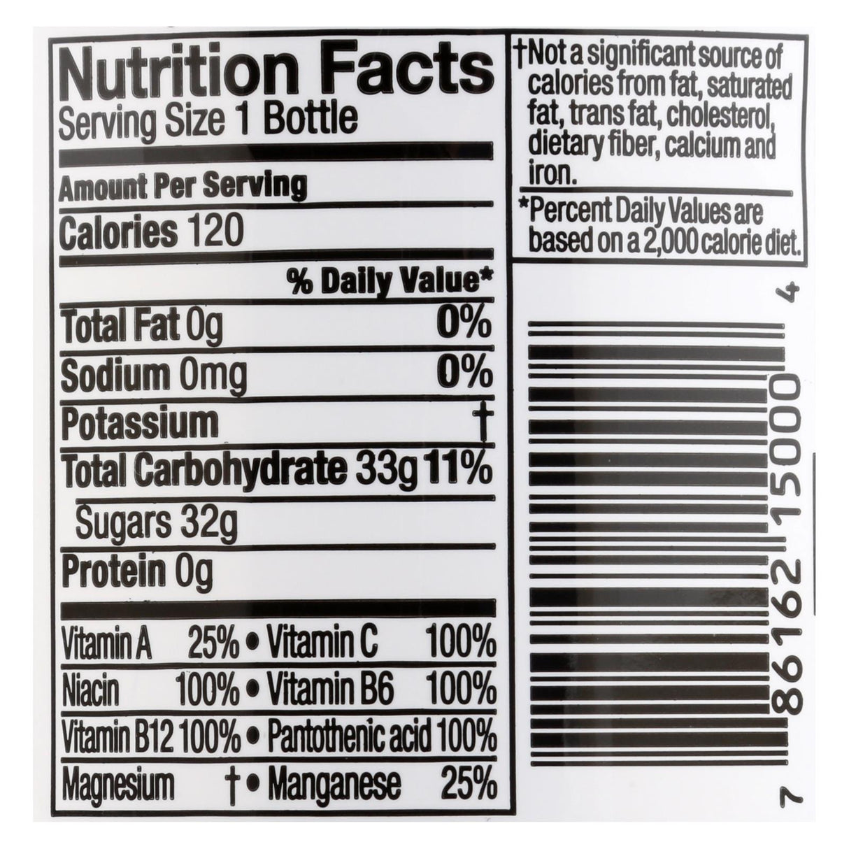 Glaceau Vitamin Water XXX: Acai-Blueberry-Pomegranate 20 Fl. Oz. (Pack of 12), Cold - Cozy Farm