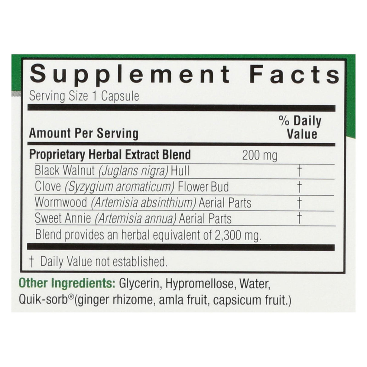 Nature's Answer Black Walnut and Wormwood Liquid Capsules (90 Count) - Cozy Farm