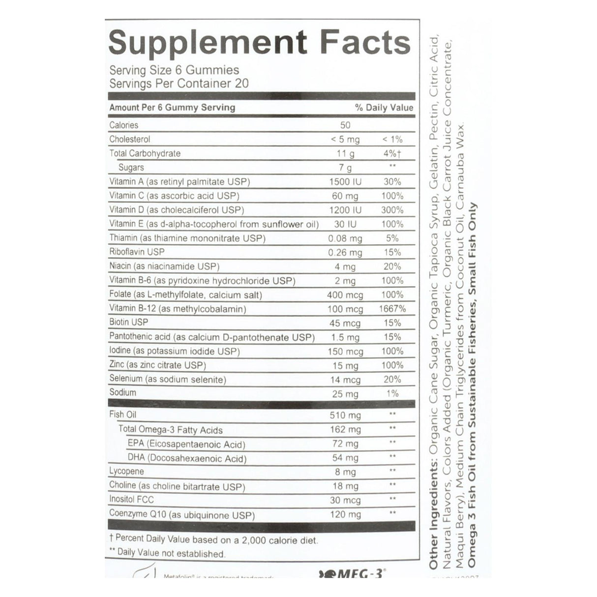 Smartypants Men's Complete Daily Gummy Multivitamin, 120 Count - Cozy Farm