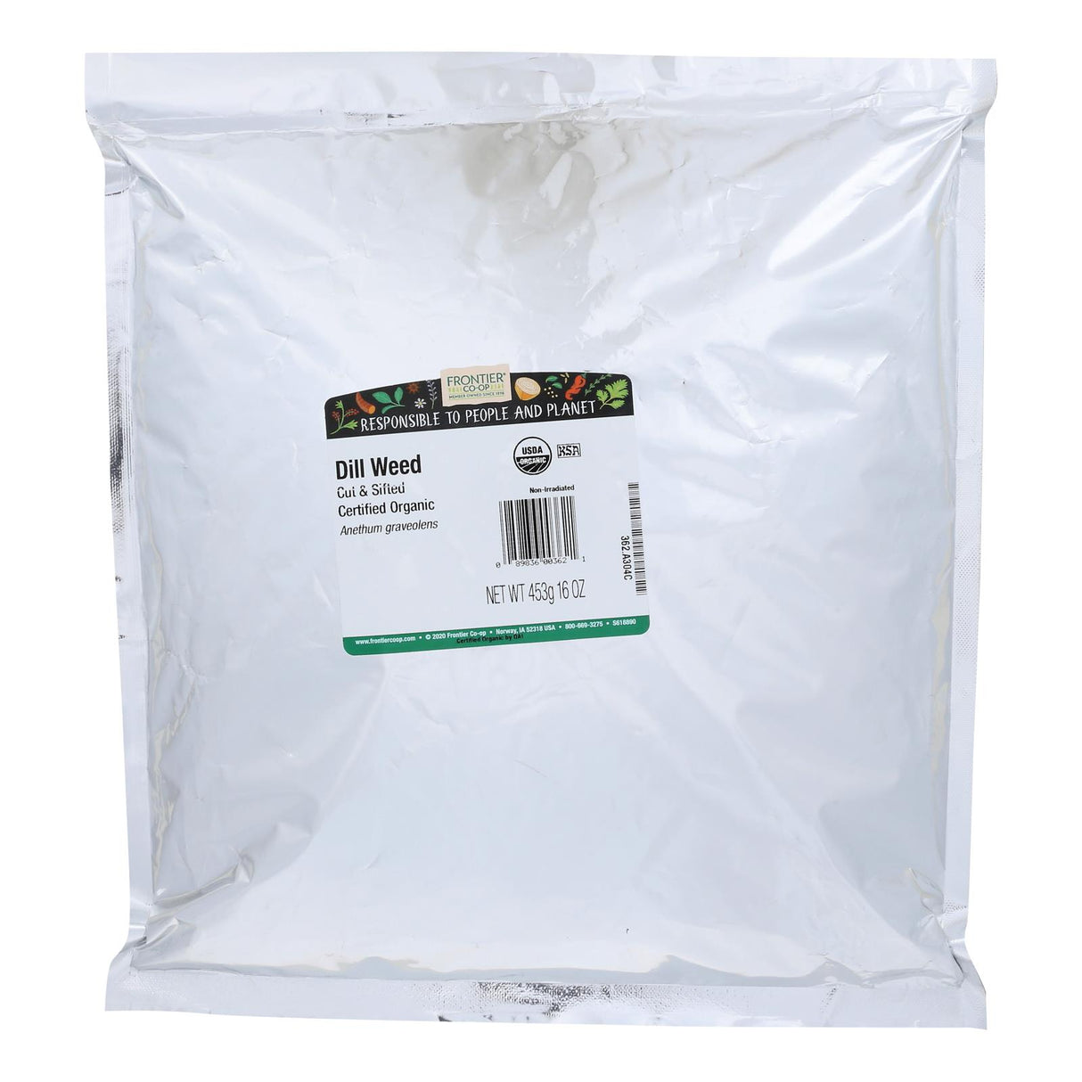 Frontier Herb - Organic - Dill Weed, 1 lb (Cut and Sifted) - Cozy Farm