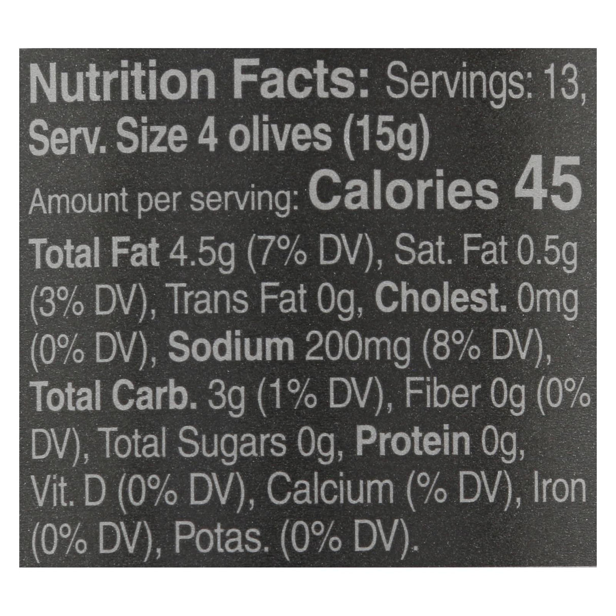 Mina Olives Black Dry-Cured 6 - 7 Oz. Packs - Cozy Farm