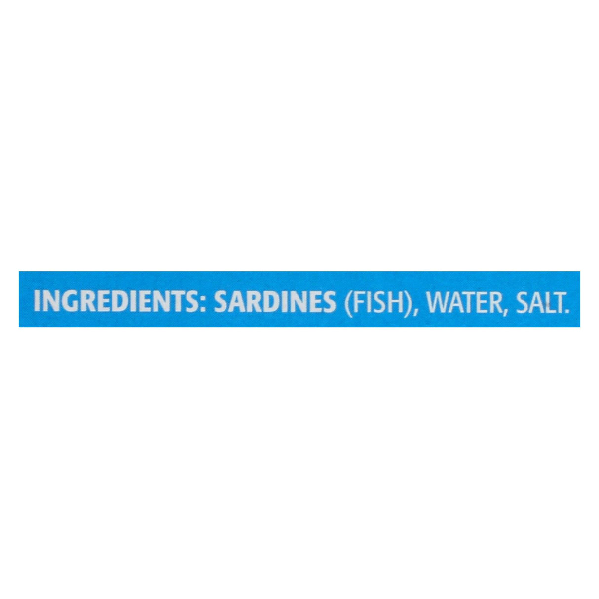 Season Skinless and Boneless Sardines in Water with Salt (Pack of 12) - 3.75 Oz Each - Cozy Farm