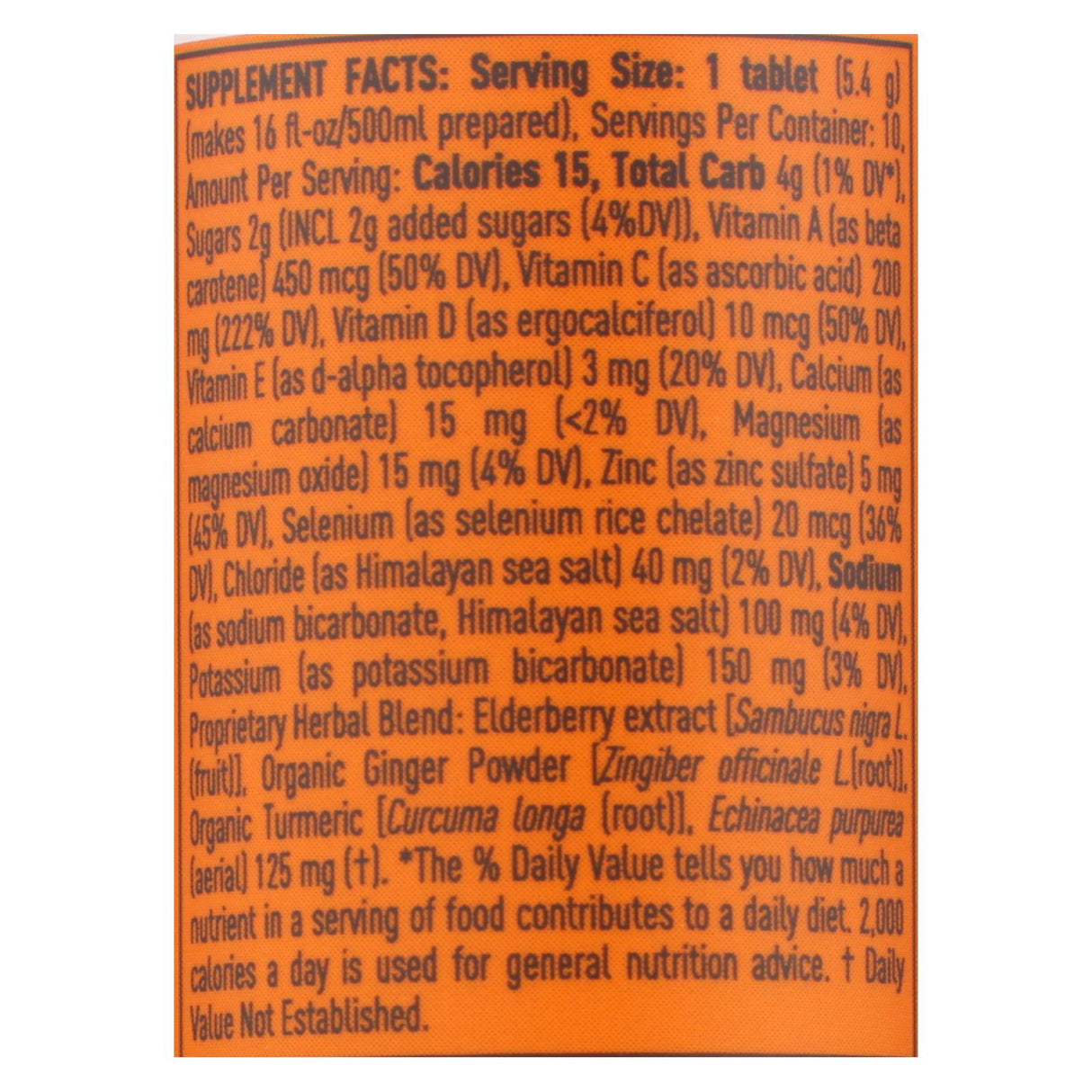 Nuun Immunity Orange Citrus Electrolyte Drink Tabs (Pack of 8, 10 Tabs) - Cozy Farm