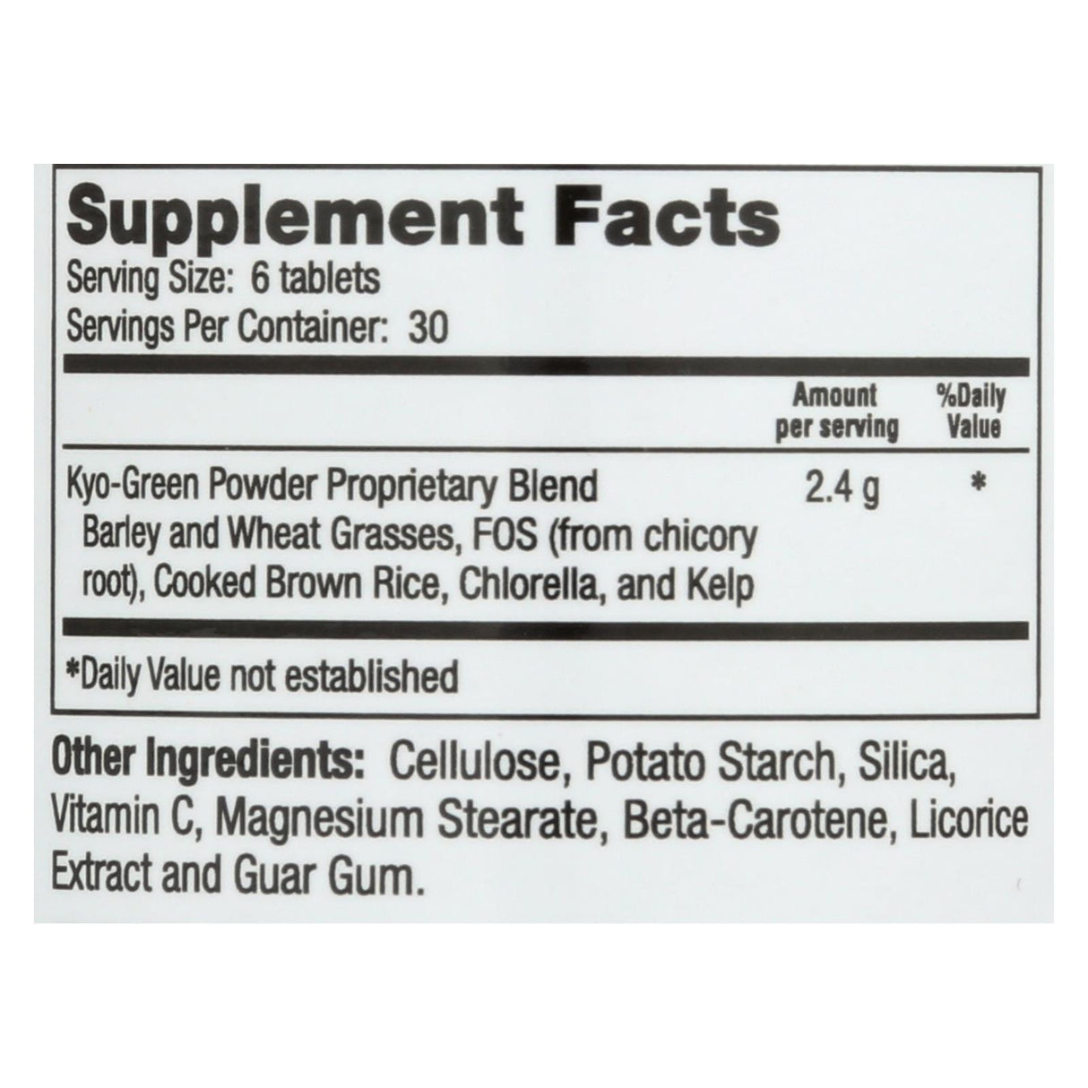 Kyolic Kyo-Green Whole Food Energy Supplement (180 Tablets) - Cozy Farm