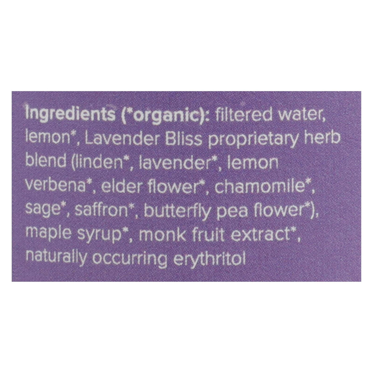 Goldthread Lavender Bliss Tonic (Pack of 6 - 12 Fl Oz), Relaxing Herbal Tea - Cozy Farm