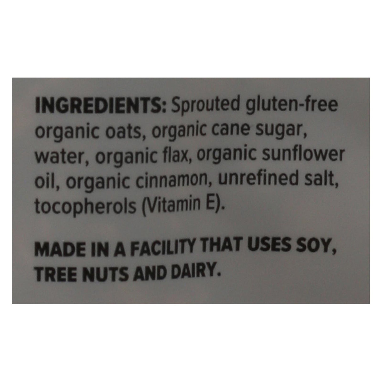 One Degree Organic Foods Cinnamon Flax Granola - Sprouted Oats - 11 Oz. (Pack of 6) - Cozy Farm