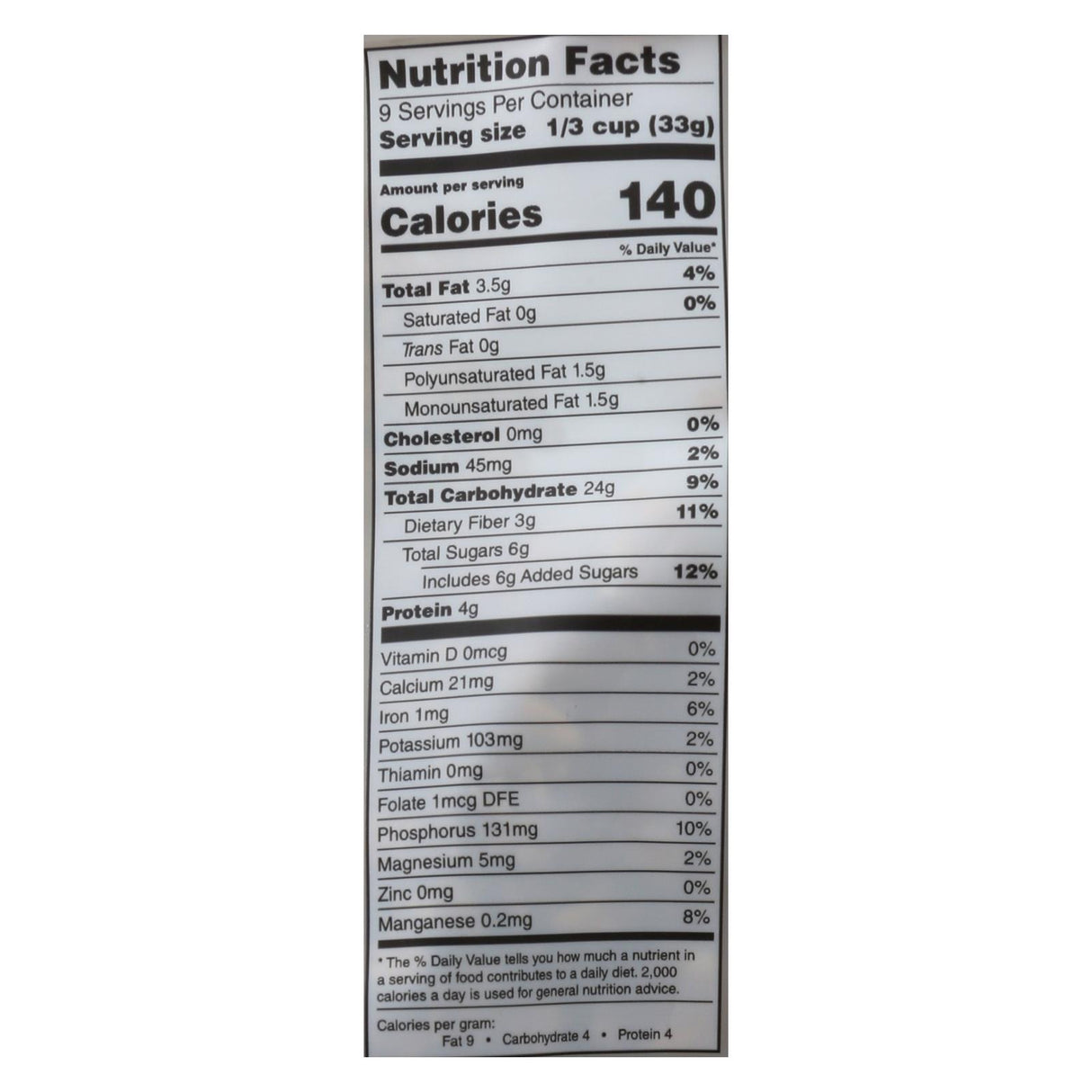 One Degree Organic Foods Cinnamon Flax Granola - Sprouted Oats - 11 Oz. (Pack of 6) - Cozy Farm