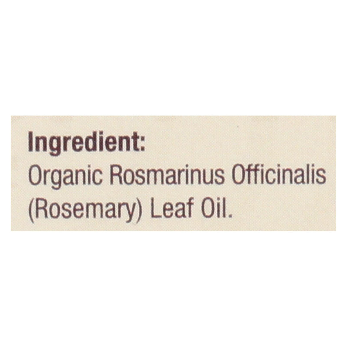 Nature's Answer Organic Rosemary Essential Oil, 0.5 Fl Oz - Cozy Farm