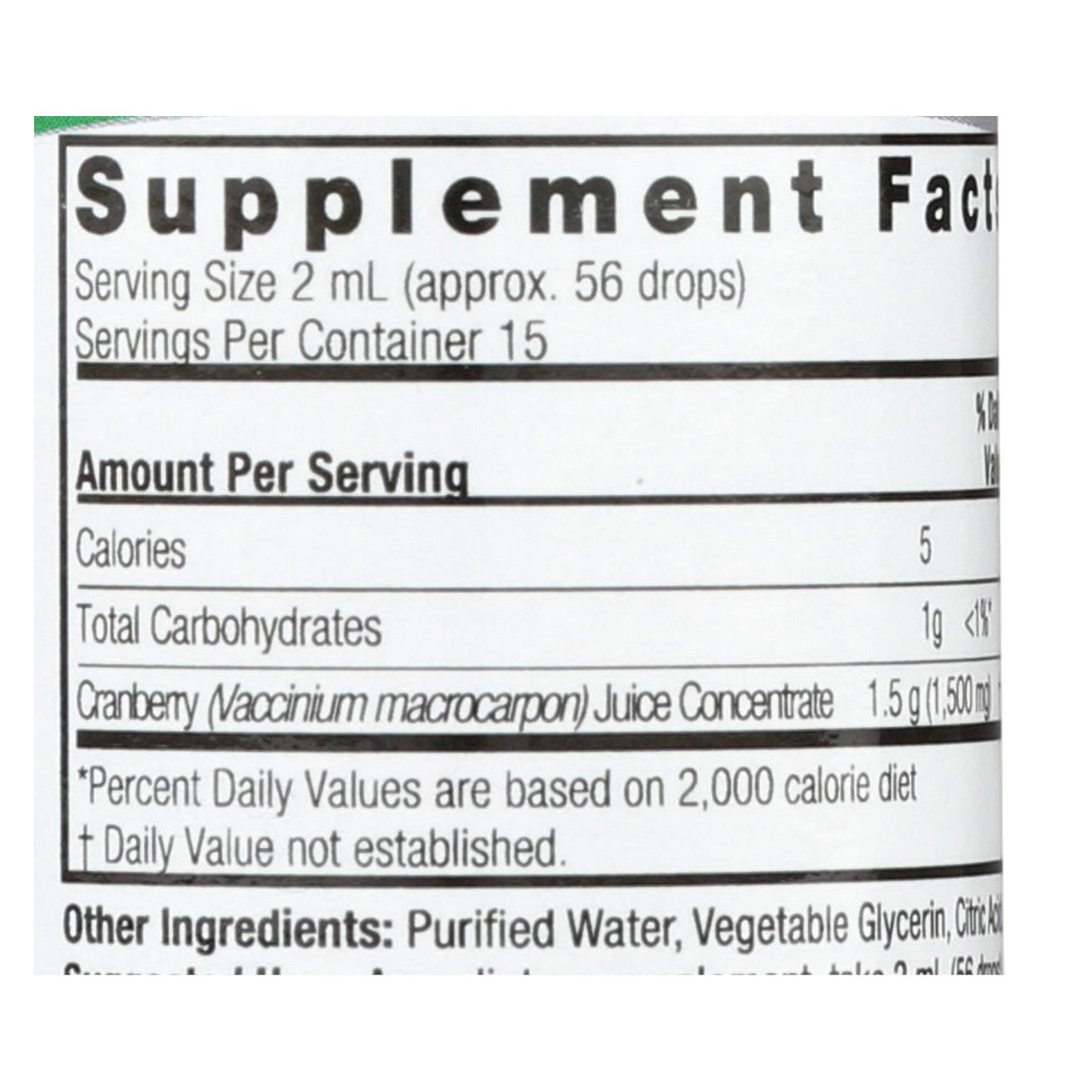 Nature's Answer Cranberry Extract Alcohol-Free (1 Fl Oz) - Cozy Farm