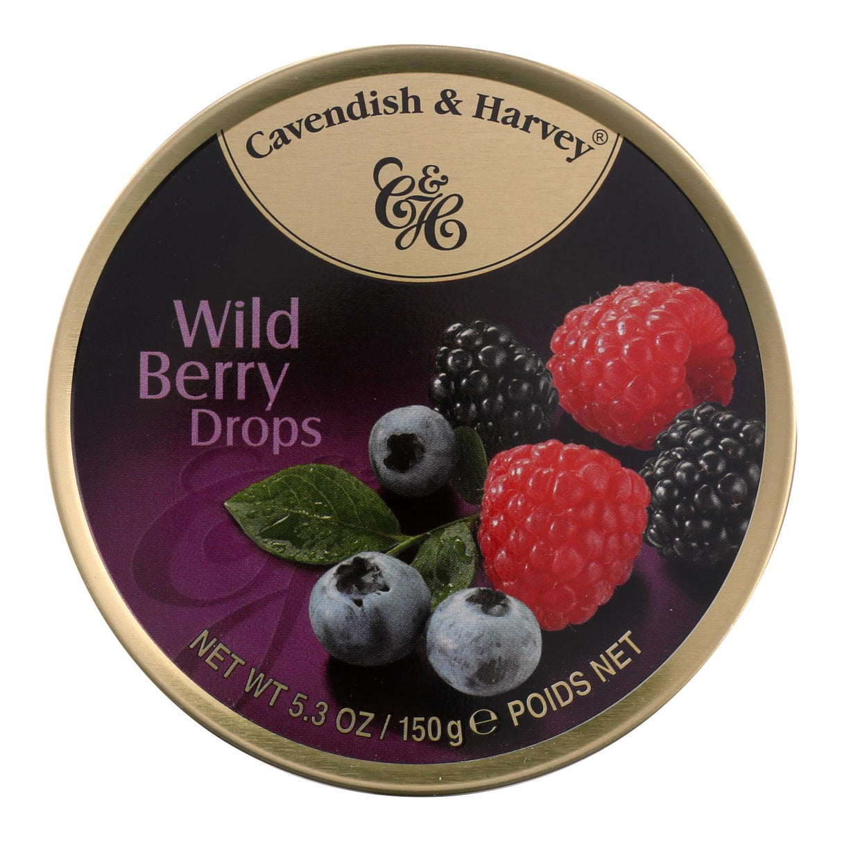 Cavendish and Harvey Wild Berry Fruit Drops Tin - 5.3 Oz (Pack of 12) - Cozy Farm