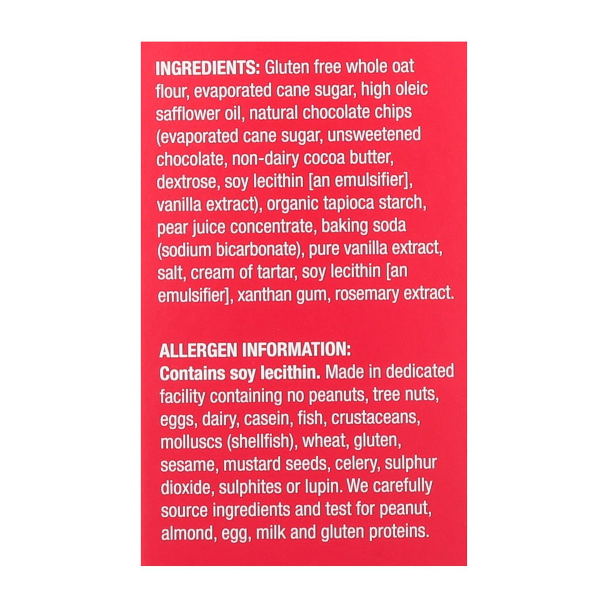 Homefree Gluten-Free Chocolate Chip Mini Cookies, 5 Oz. Pack of 6 - Cozy Farm