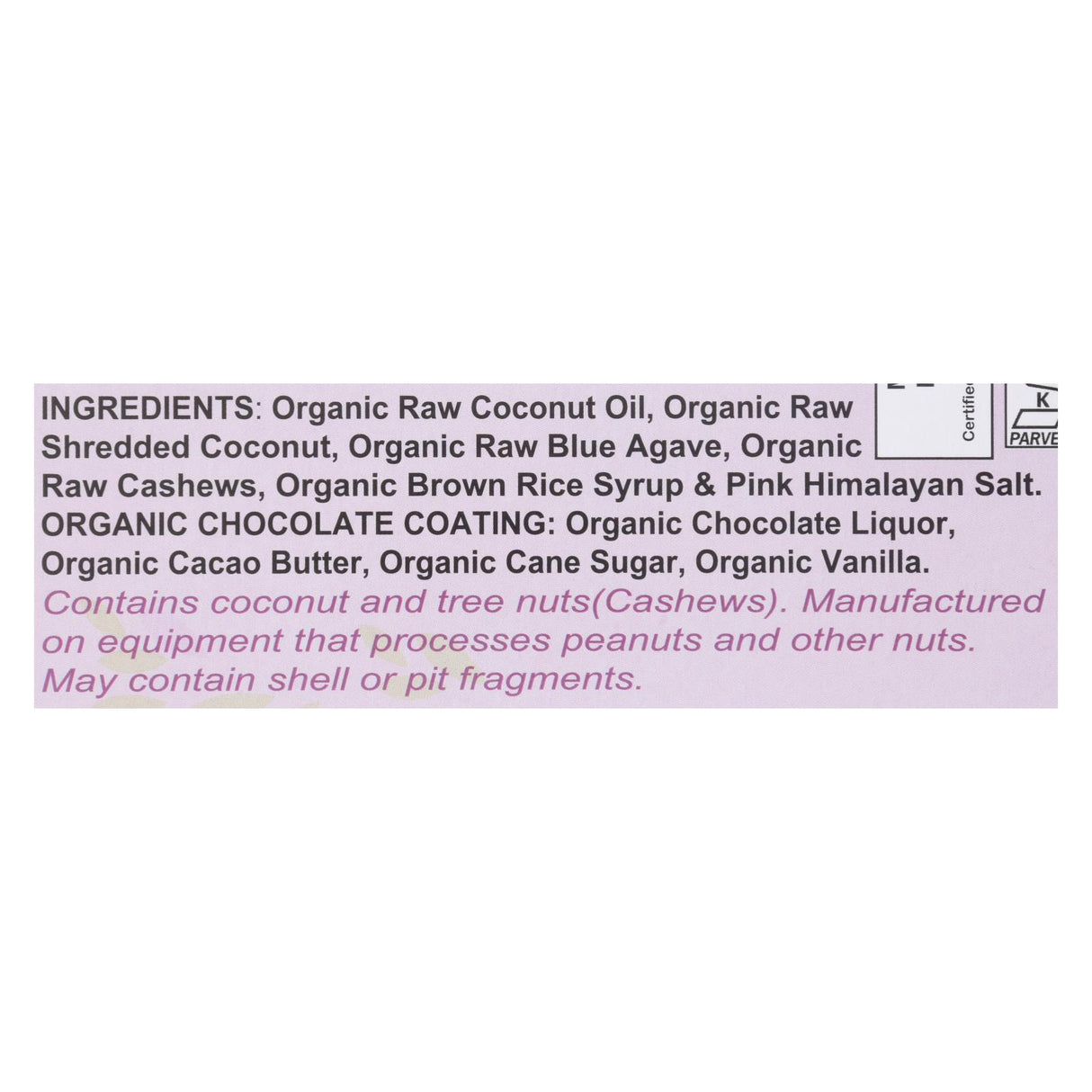 Nelly's Organics Coconut Candy Bars (Pack of 9 - 1.6 Oz. Each) - Cozy Farm