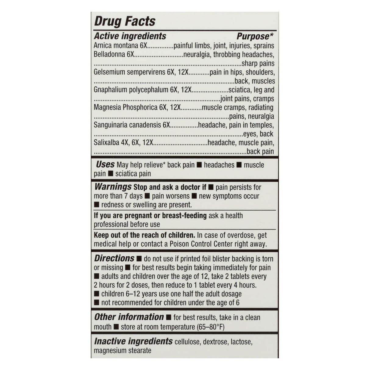 Natrabio Pain Relief: Fast-Acting Relief in 60 Tablets - Cozy Farm