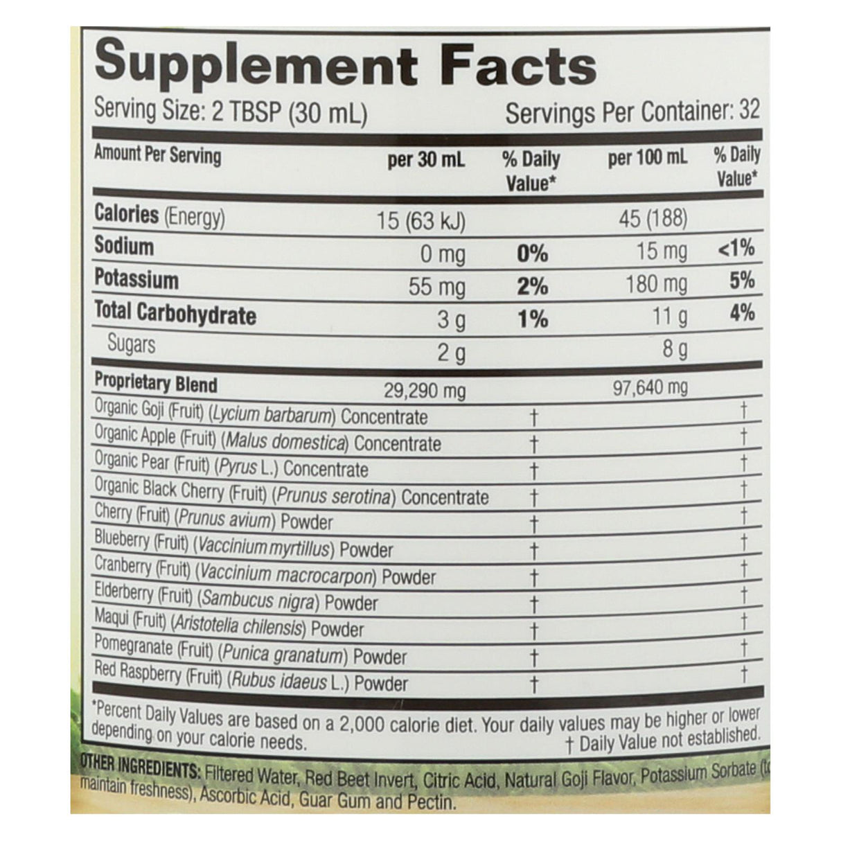 Dynamic Health Goji Berry Elixir, 32 Fl Oz - Cozy Farm