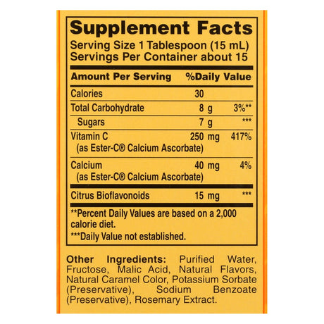 American Health Ester-C with Citrus Bioflavonoids - 250 mg, 8 oz. Immune Support - Cozy Farm 