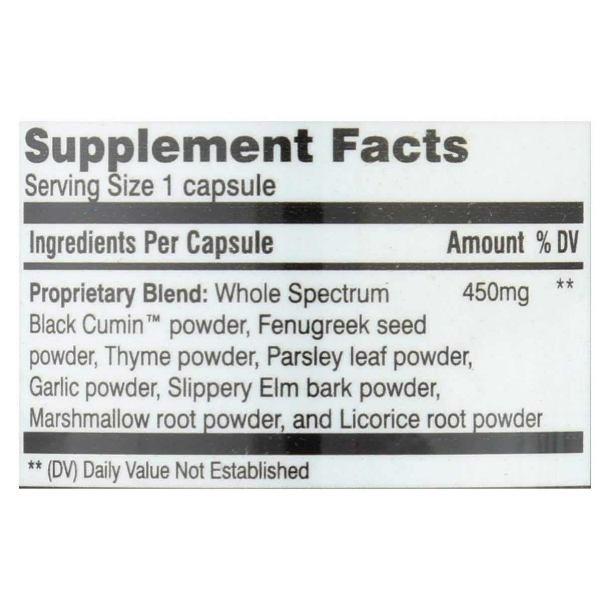 Amazing Herbs Black Seed Fenuzyme Bronc Care Supplement (60 Capsules) - Cozy Farm