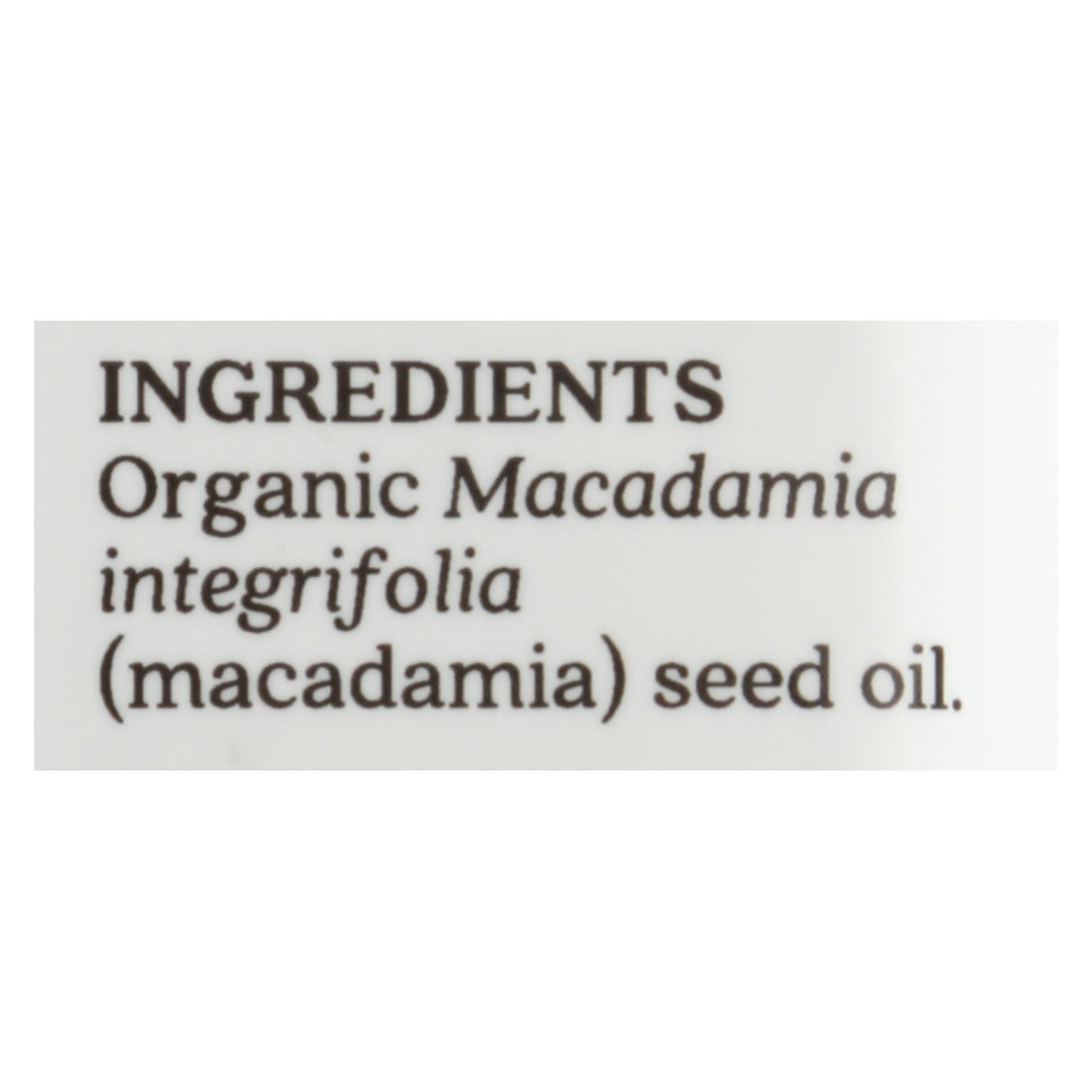 Aura Cacia Organic Macadamia Skin Care Oil, 1 Fl Oz - Cozy Farm