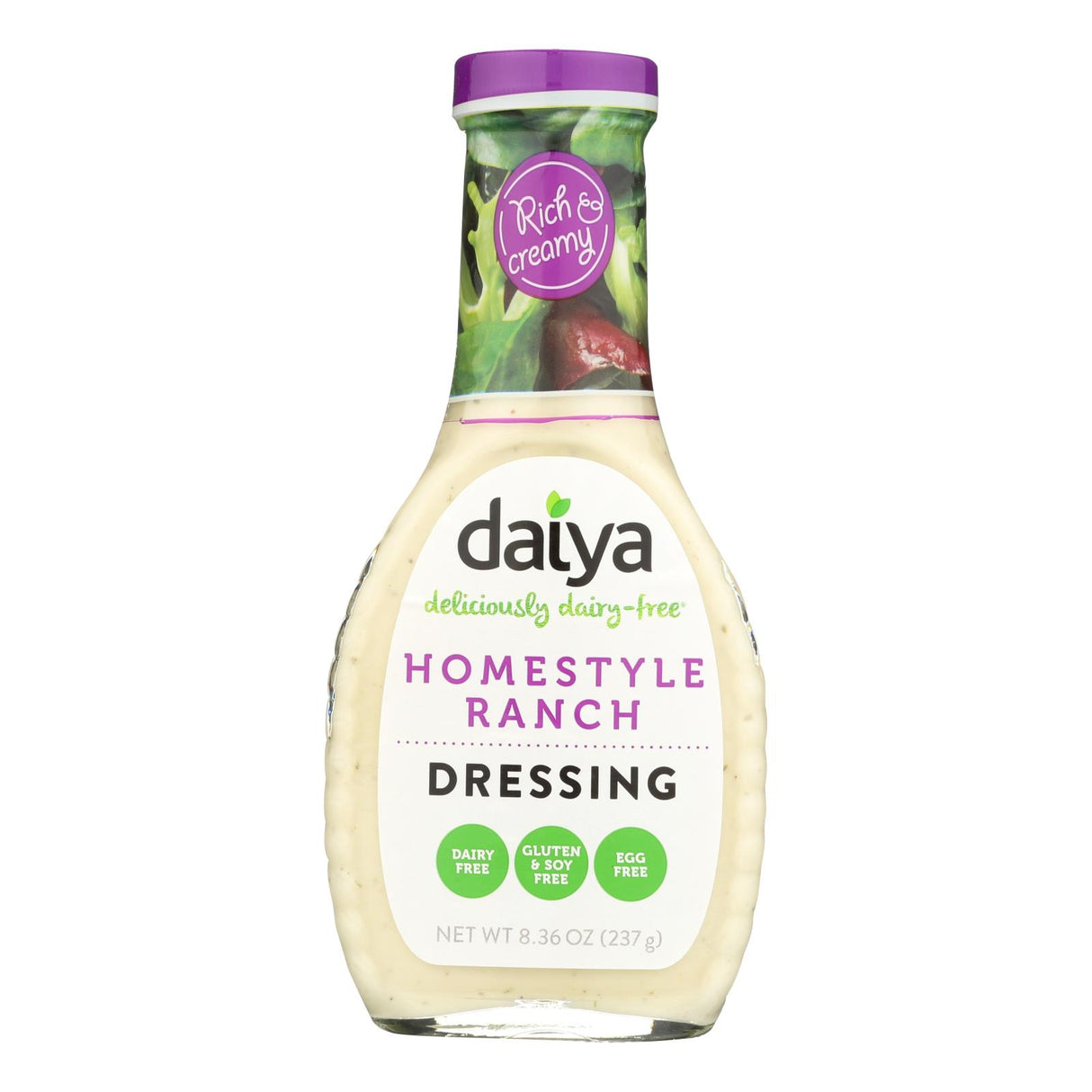 Daiya Homestyle Ranch Salad Dressing, Dairy-Free, 8.36 Fl Oz. Pack of 6 - Cozy Farm