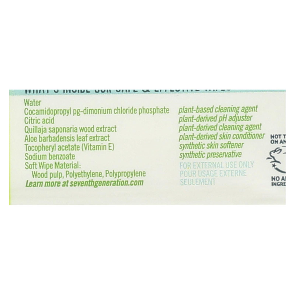 Seventh Generation Free & Clear Baby Wipes - 64 Count (Pack of 12) - Cozy Farm