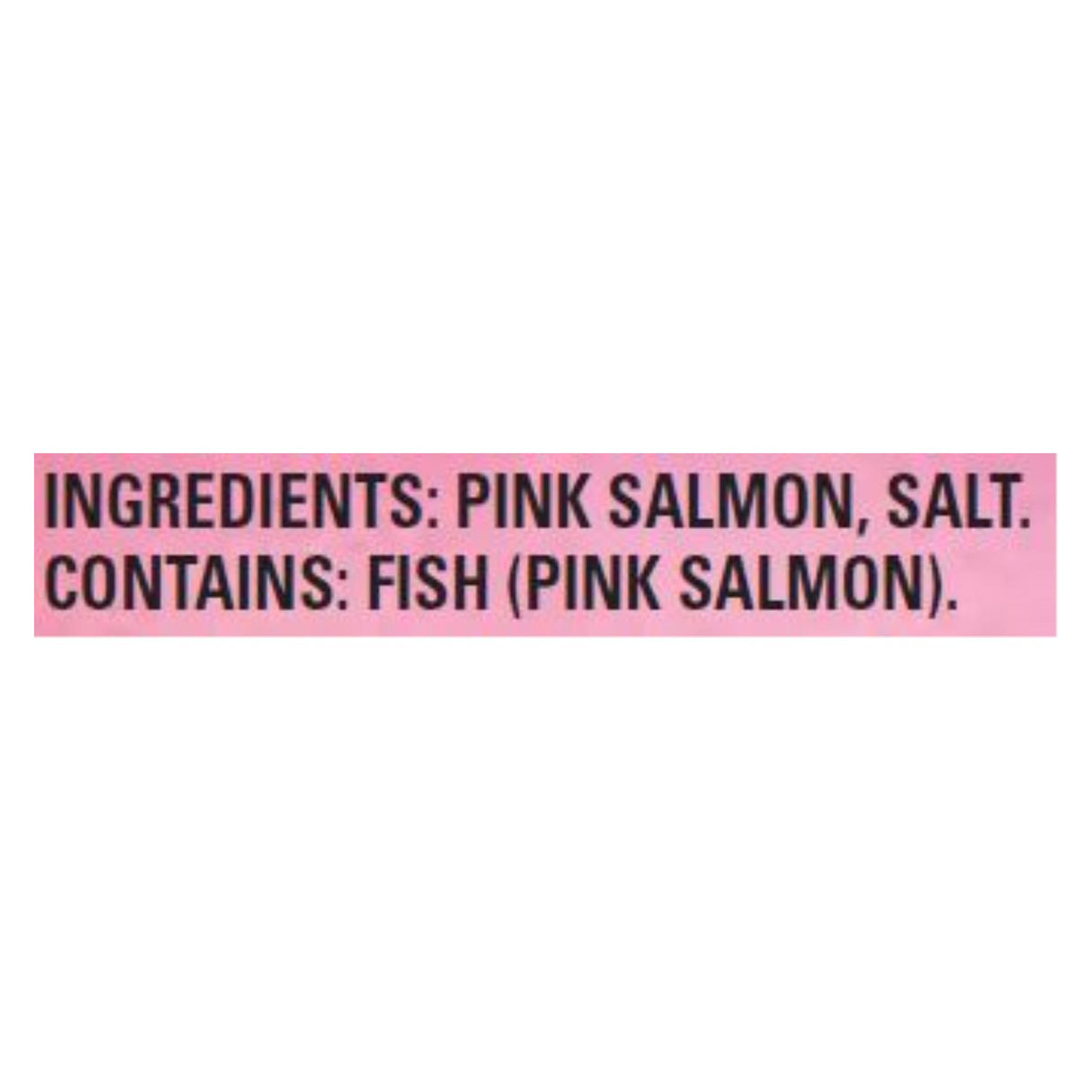 Natural Sea Wild Pink Salmon, Salted, 7.5 Oz. Pack of 12 - Cozy Farm