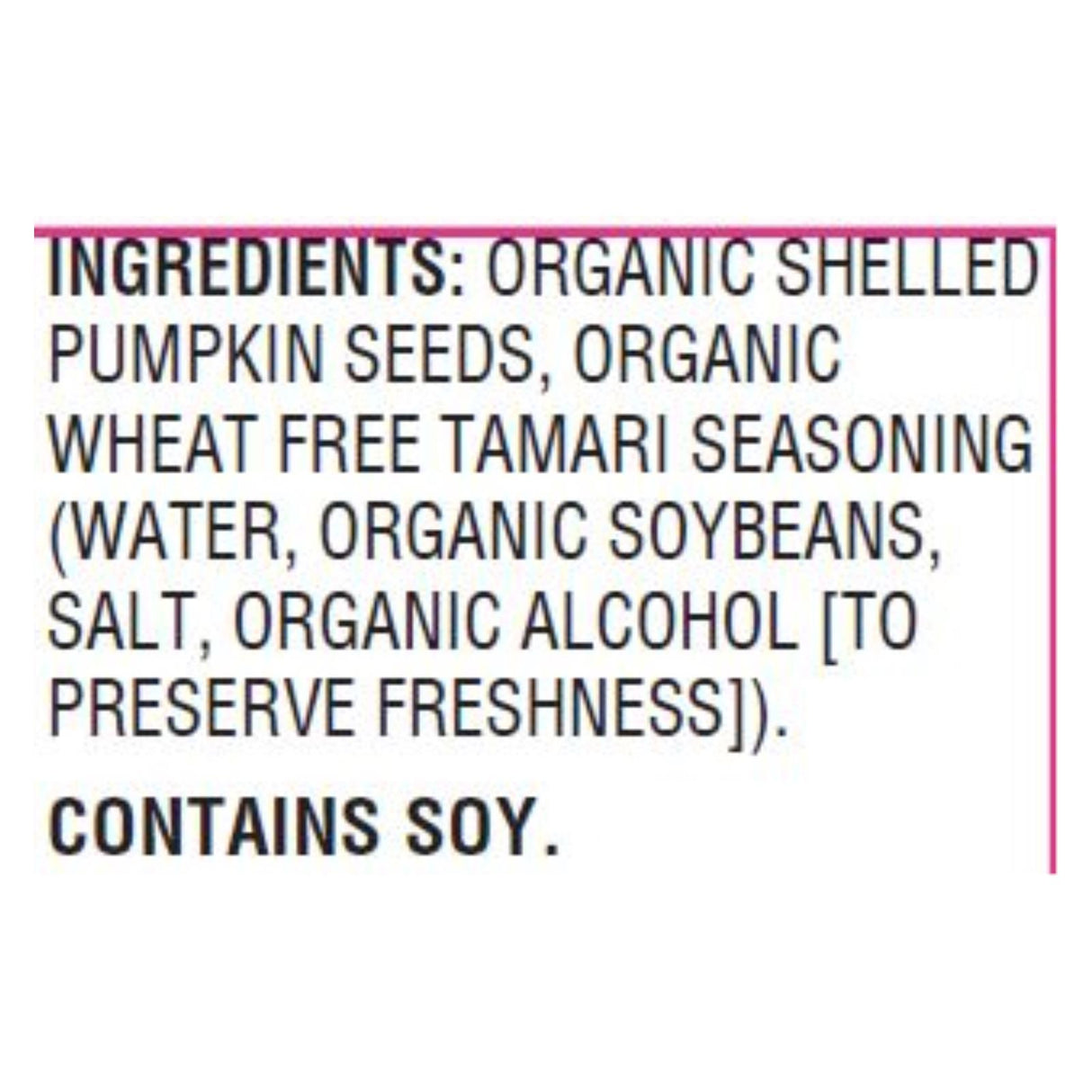 Woodstock Organic Tamari Pumpkin Seeds, 9 Oz (Pack of 8) - Cozy Farm