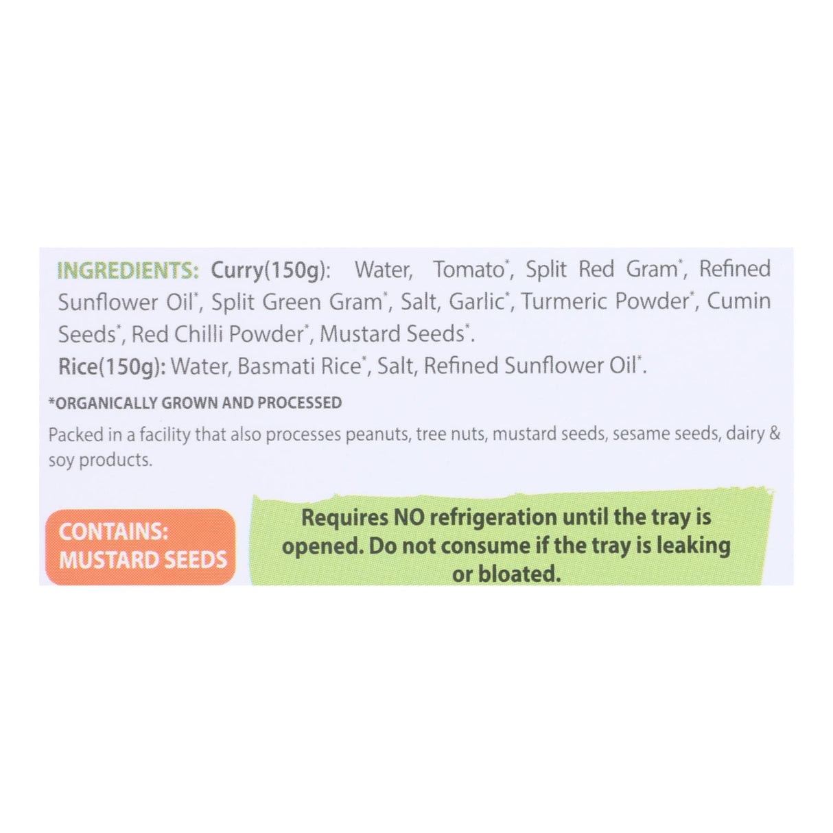 Food Earth Organic Lentil Curry 6 - 10.58 Oz. Packs - Cozy Farm