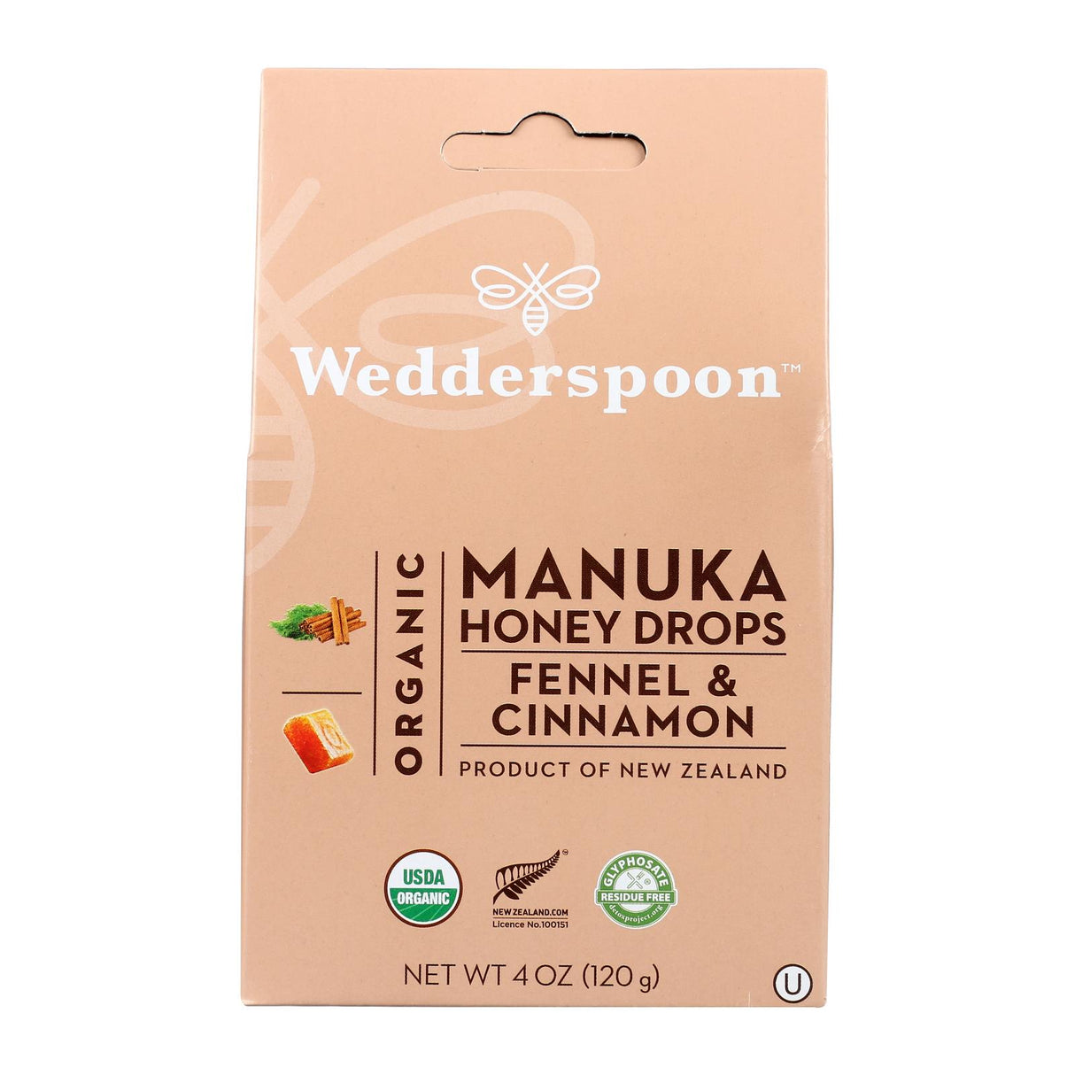 Wedderspoon - Drops Manuka Fnl&cinn - 1 Each - 4 Oz - Cozy Farm