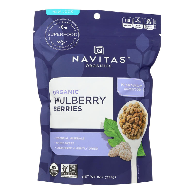 Navitas Naturals USDA Organic, Kosher Sun-Dried Mulberry Berries - 8 Oz - Cozy Farm 