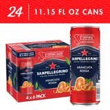 San Pellegrino Aranciata Rossa Sparkling Beverage (Pack of 4-6/11.15 oz) - Cozy Farm
