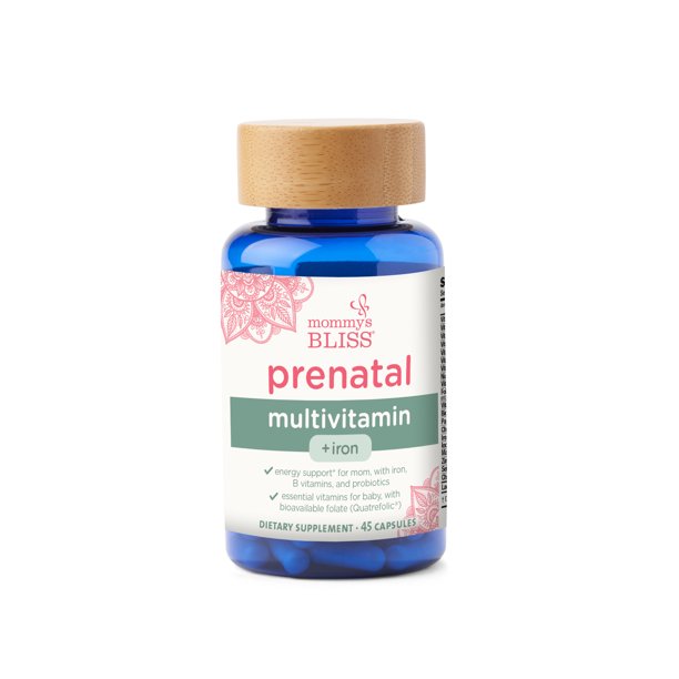 Mommy's Bliss Prenatal Multivitamin with Iron (Pack of 45) - Cozy Farm 
