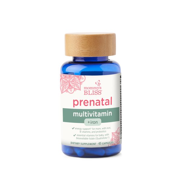 Mommy's Bliss Prenatal Multivitamin with Iron (Pack of 45) - Cozy Farm