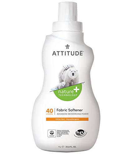 Attitude Fabric Softener, Citrus Zest, 33.8 Oz - Cozy Farm