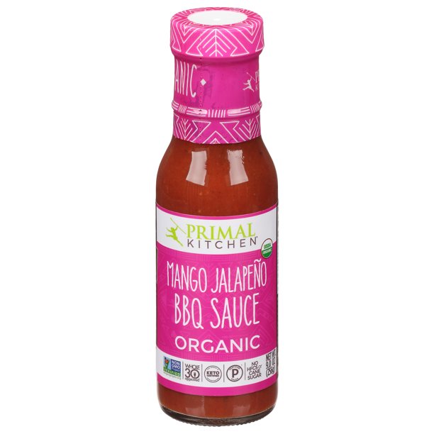 Primal Kitchen BBQ Sauce: Mango Jalapeno, 9oz Bottle (Pack of 6) - Cozy Farm