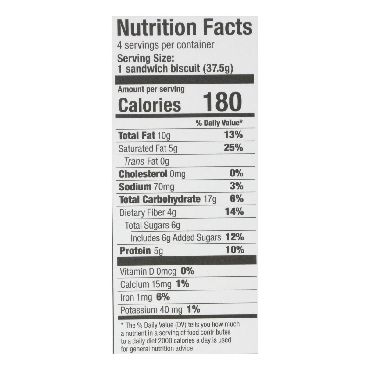 Olyra Breakfast Sandwich Biscuit Dark Chocolate - 5.3 Oz (Pack of 6) - Cozy Farm