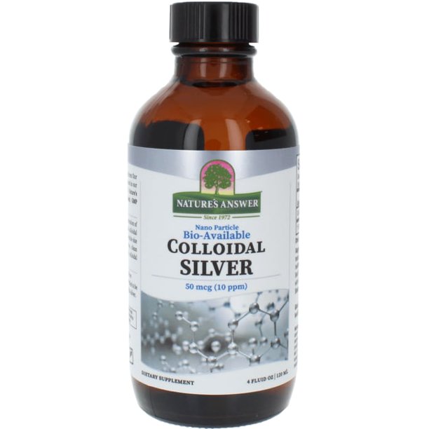 Nature's Answer - Colloidal Silver Liquid, Immune System Support (4 Fl Oz) - Cozy Farm