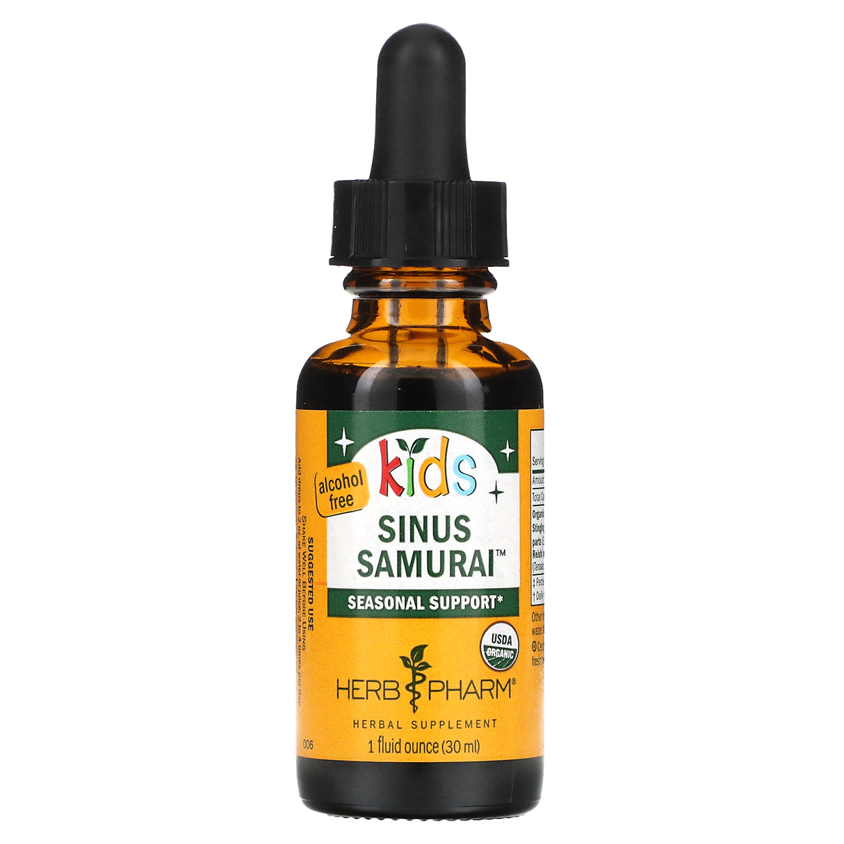 Herb Pharm Kids Sinus Samurai Alcohol-Free Liquid Herbal Formula, Organic - Cozy Farm