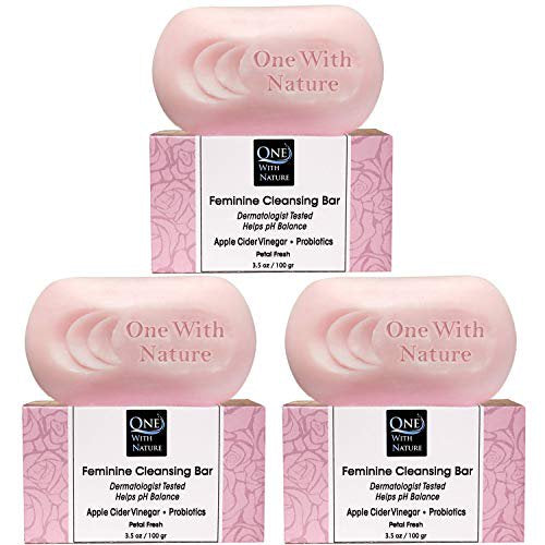 One With Nature - Petal Fresh Feminine Soap (3-Pack, 3.5 Oz Each) - Cozy Farm