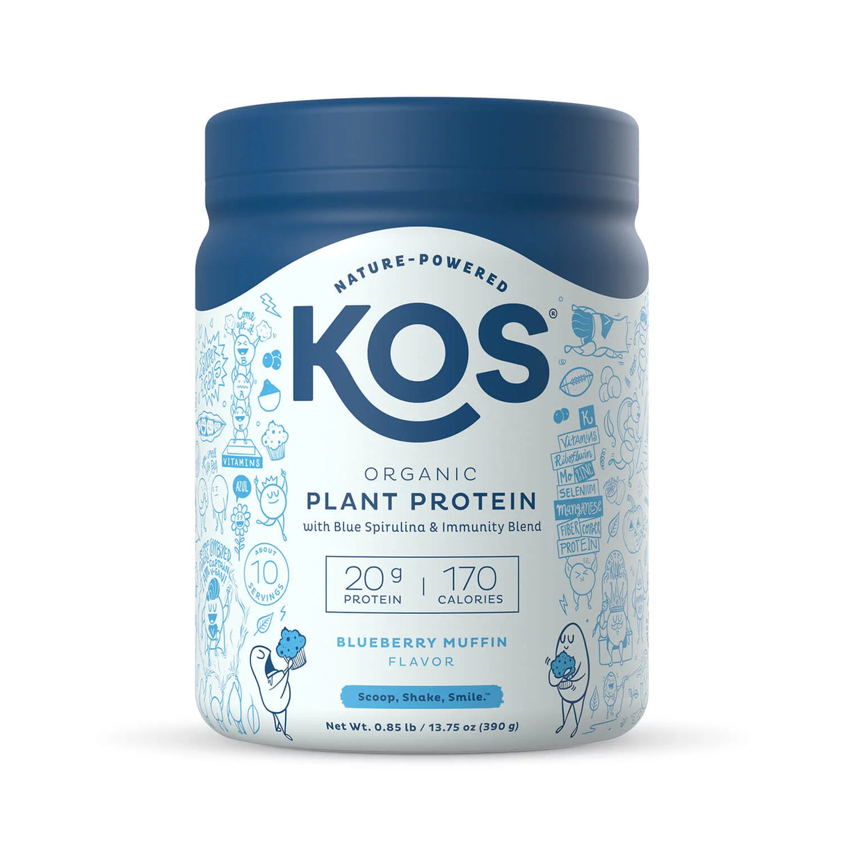 Kos-Pro Powdered Blueberry Muffin - 13.75 Oz - Cozy Farm
