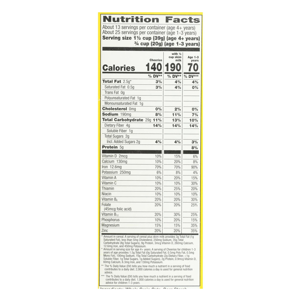 Cheerios Oat Cereal 18oz (Pack of 10) - Cozy Farm