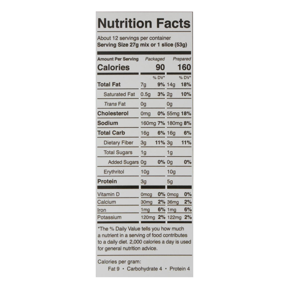 Swerve Mix Bake Yellow Cake 11.4oz (Pack of 6) - Cozy Farm