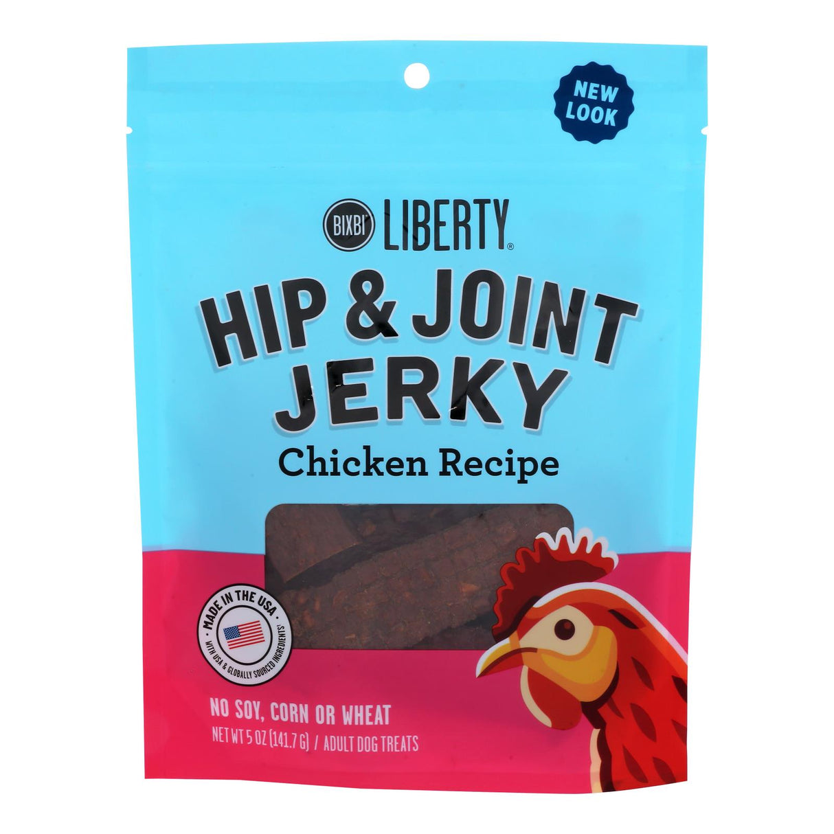 Bixbi - Hip & Joint Chicken Jerky Dog Treats (Pack of 6-5 Oz) - Cozy Farm