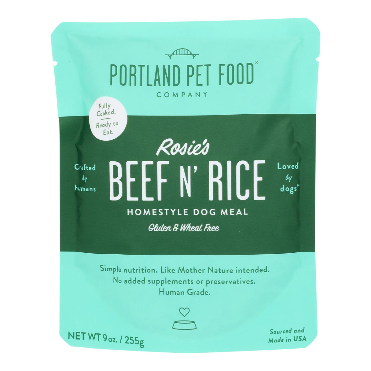 Portland Pet Food Company - Dog Meal Homestyle Beef and Rice (Pack of 8-9 Oz) - Cozy Farm