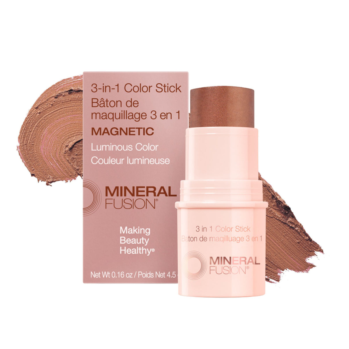 Mineral Fusion 3-in-1 Magnetic Eye, Cheek & Lip Stick - 0.16 Oz - Cozy Farm