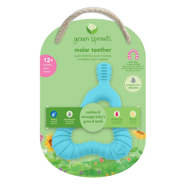 Green Sprouts Aqua Molar Teether for 12+ Months - Cozy Farm