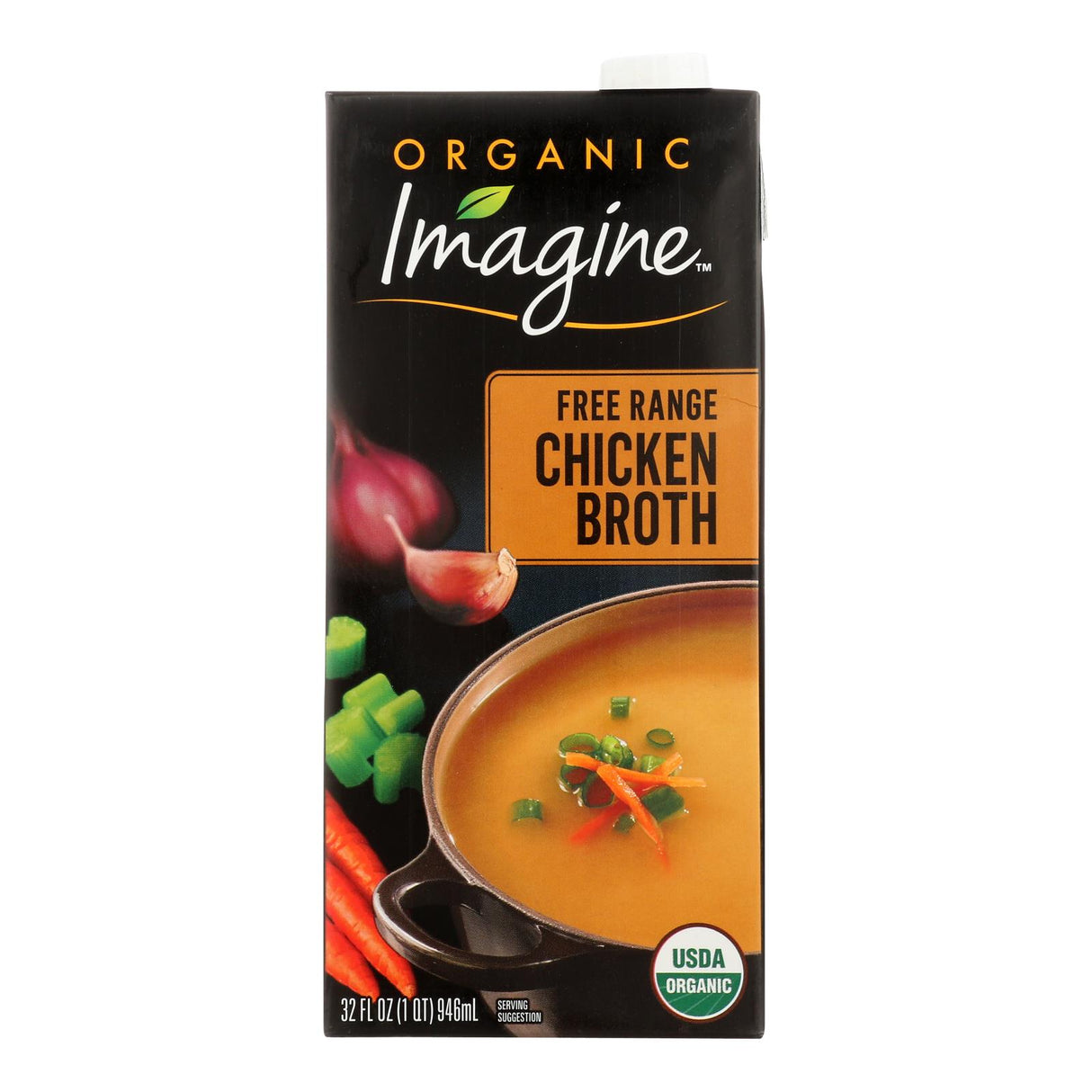 Imagine Foods Broth, Free Range Chicken (Pack of 6-32 Fl Oz) - Cozy Farm